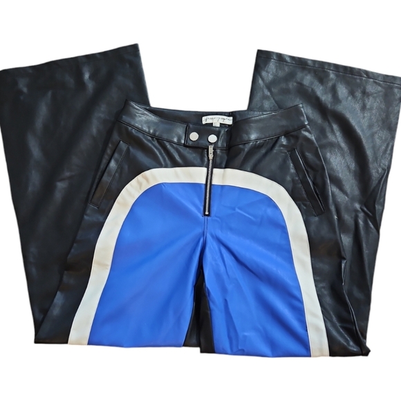 New Free People straight fit vegan Leather Pants sz S - Picture 8 of 14